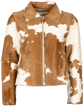 Natures Collection Ruby jakke - Brun/Hvit