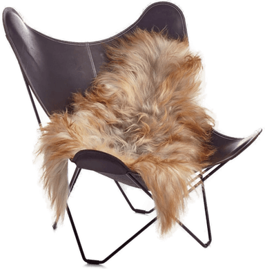 Natures Collection Saueskinn Langhåret 90x60 cm