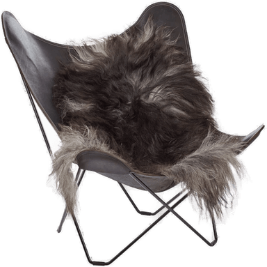 Natures Collection Saueskinn Langhåret 100-120x60 cm