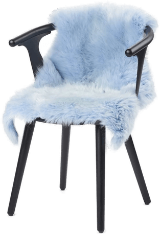 Natures Collection Saueskinn Lyseblå 100x60 cm