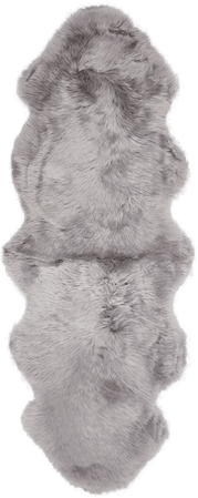 Natures Collection Saueskinn 180x60 cm Lys Grå