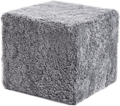 Natures Collection saueskinnspuff - Lys Grå