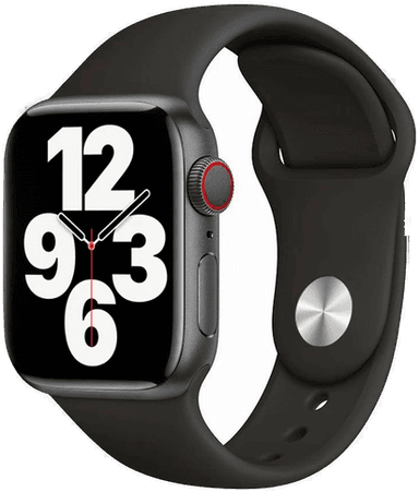 Lippa Silikonrem Apple Watch 38/40/41 Svart