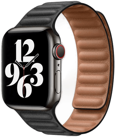 Lippa Apple Watch Magnetisk Skinnreim - Svart