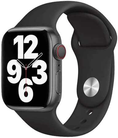 Lippa Silikon Stropp til Apple Watch - Svart