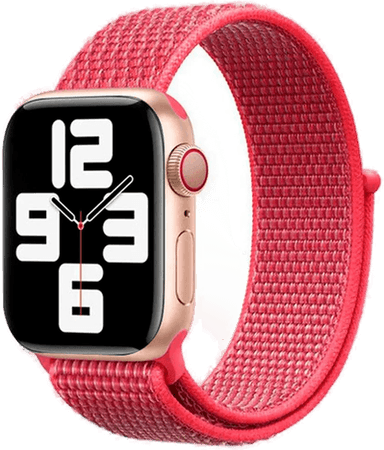 Lippa Nylonstropp Apple Watch - Rød