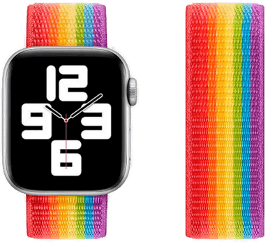 Lippa Nylonstropp Apple Watch Regnbue