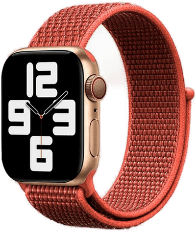 Lippa Nylonstropp til Apple Watch - Rustrød