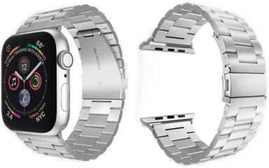 Lippa Apple Watch Rem i Rustfritt Stål - Sølv