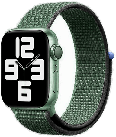 Lippa Nylonstropp til Apple Watch - Mørk Grøn