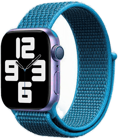 Lippa Nylonstropp Apple Watch - Lyse Blå