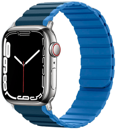 Lippa Magnetisk Silikonrem Apple Watch Mørkeblå
