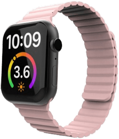Lippa Magnetisk Silikonrem Apple Watch Rosa