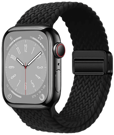 Lippa Nylonstropp til Apple Watch - Svart