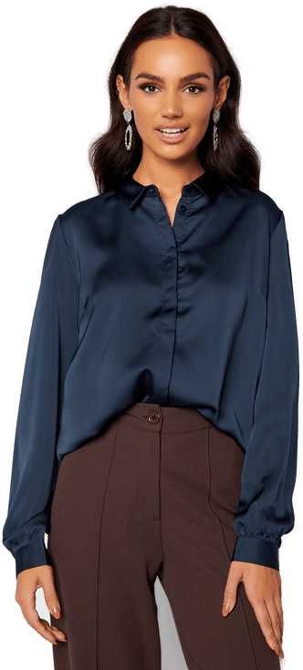 Vila Ellette Satin L/S Shirt