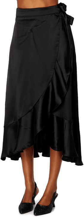 Object Collectors Item Sateen Wrap Skirt