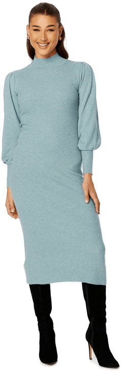 Vila Luciana L/S high neck dress