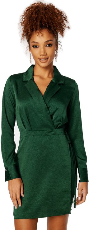 Vila Regitse L/S Short Wrap Dress