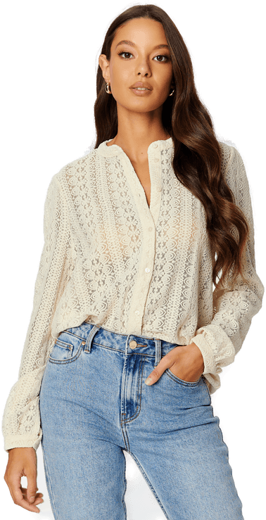 Vila Vichikka Lace L/S Shirt