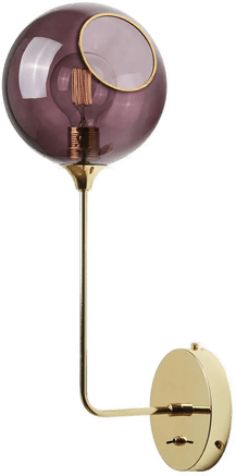 Design By Us Ballroom Long-vegglampe, lilla