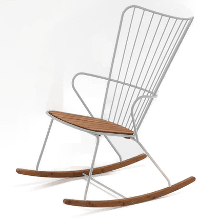 Houe Paon gyngestol hvit/taupe