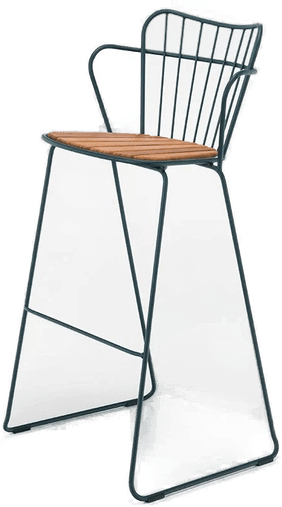 Houe Paon barkrakk grønn stål