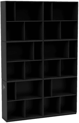 Montana Read Spacious Bookshelf 05 - Svart