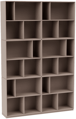 Montana Read Spacious Bookshelf - Mushroom