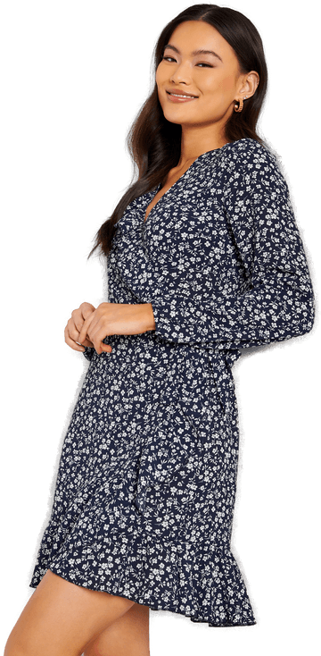 Only Carly L/S Wrap Dress