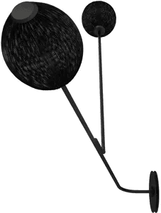 Gubi Satellite vegglampe 2-lys svart