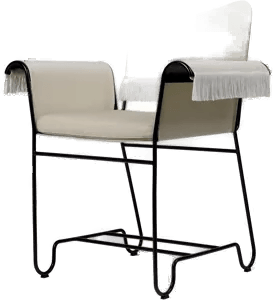 Gubi Tropique karmstol Black-Leslie 12