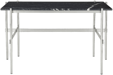 Gubi TS Desk, 120x60, Black Marquina Marble