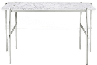 Gubi TS Desk, Hvit Carrara Marmor