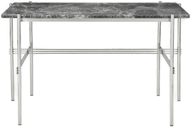 Gubi TS Desk, 120x60, Grey Emperador Marble