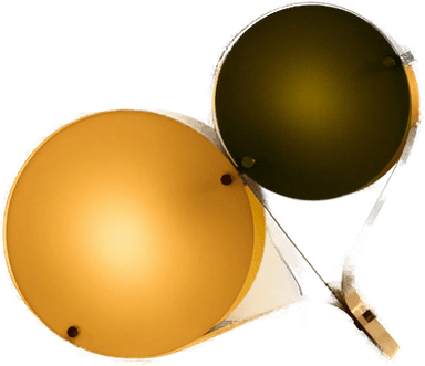 Gubi Coppia bordlampe, elfenbein/olivgrønn