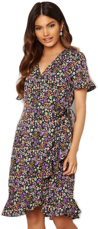 Only Olivia S/S Wrap Dress