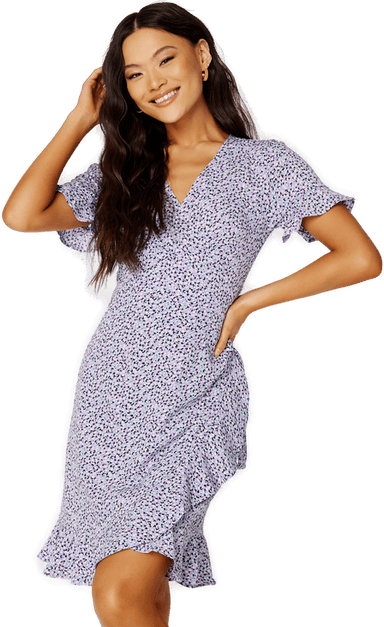 Only Olivia S/S Wrap Dress