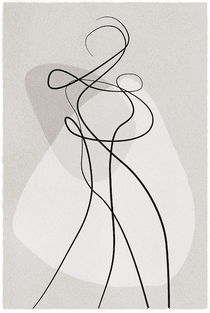 Malerifabrikken Poster Shape of You 4 Grå