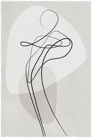 Malerifabrikken Poster Shape of You 3 Grå