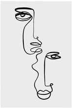 Malerifabrikken Poster Faces 2 Beige