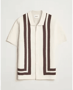 NN07 Ares Knitted Shirt Ivory