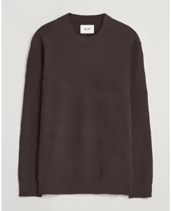NN07 Danny Rib Crew Neck Dusky Port