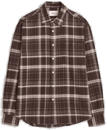 NN07 Deon Flannel Shirt Dusky Port