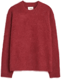 NN07 Russell Alpaca Crew Neck Cranberry