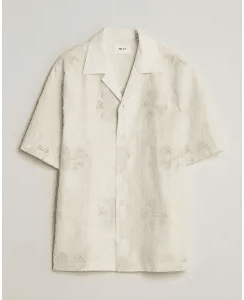Nn07 Ben Flower Shirt Ivory
