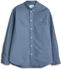 NN07 Colby Oxford Shirt Stone Blue