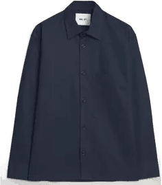 NN07 Freddy Overshirt Navy Blue