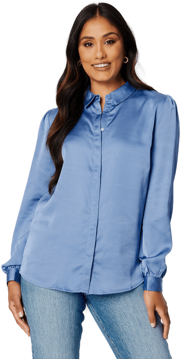 Vila Ellette Satin L/S Shirt