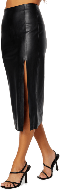 Only Hanna Faux Leather Skirt
