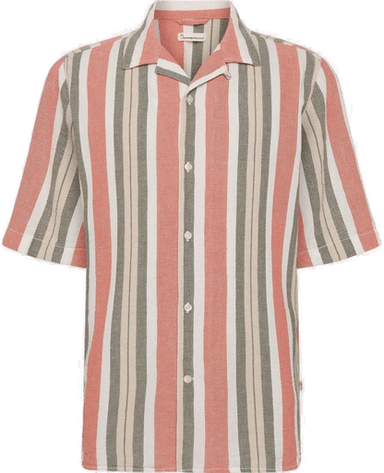 Knowledgecotton Apparel Box Sl Striped Shirt